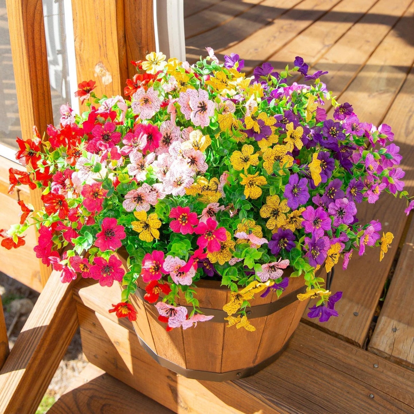 💥Last Day Promotion!🌺UV Resistant Colorful Artificial Flower