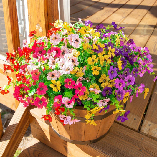 💥Last Day Promotion!🌺UV Resistant Colorful Artificial Flower