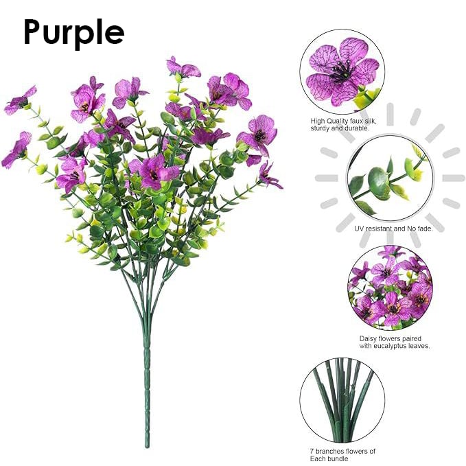 💥Last Day Promotion!🌺UV Resistant Colorful Artificial Flower