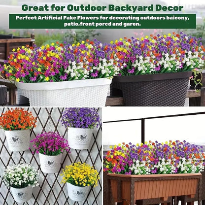 💥Last Day Promotion!🌺UV Resistant Colorful Artificial Flower